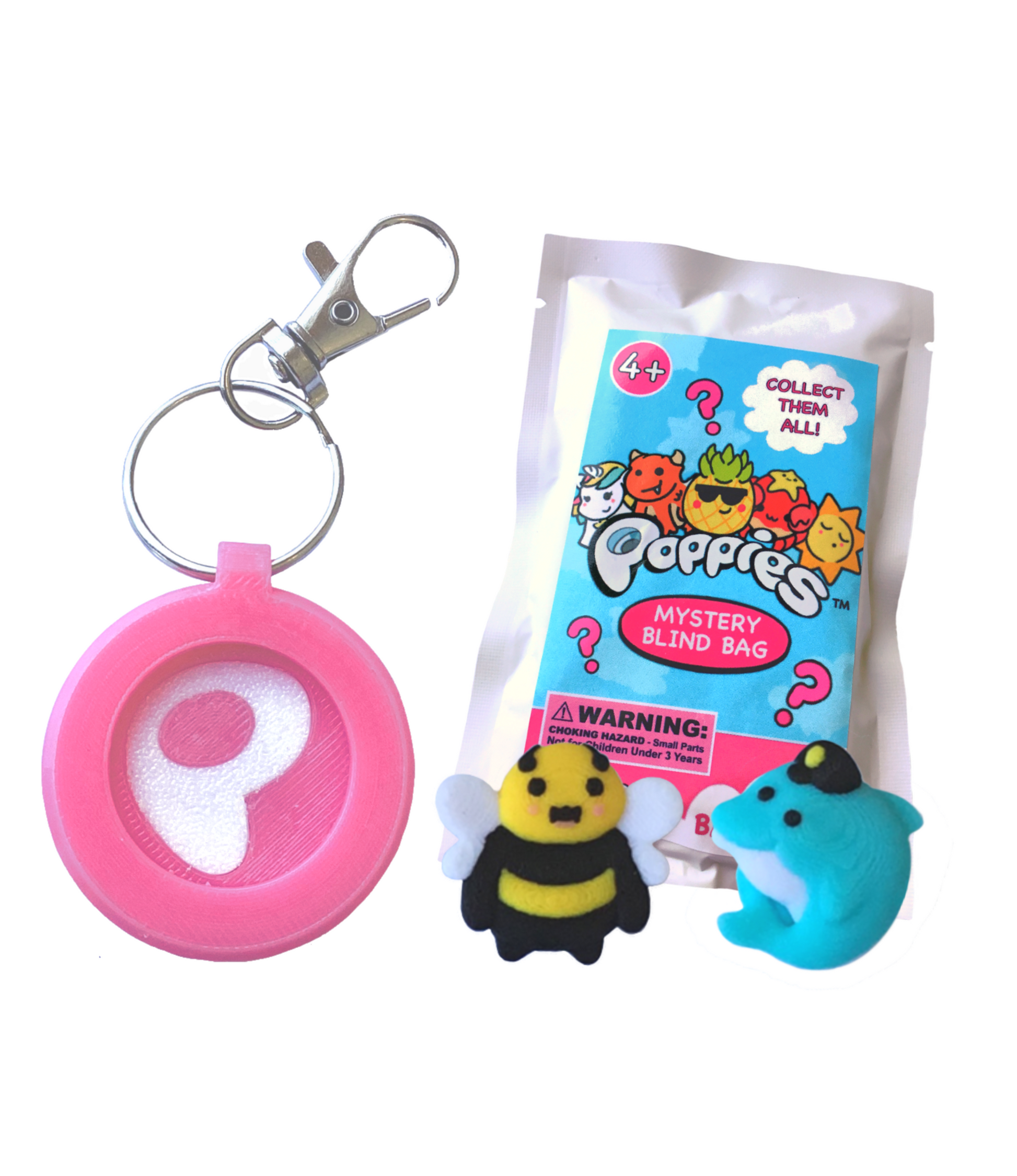 Magnetic Keychain Set (Pink)