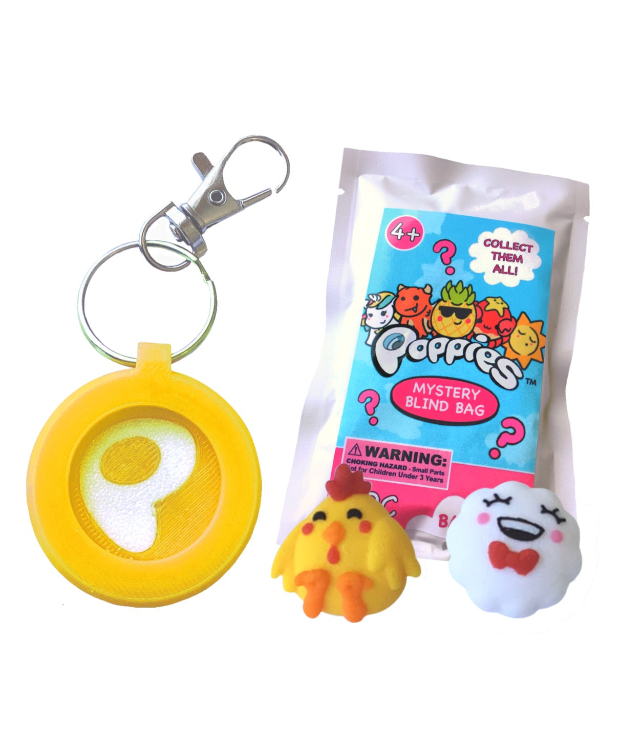 Magnetic Keychain Set (Yellow)